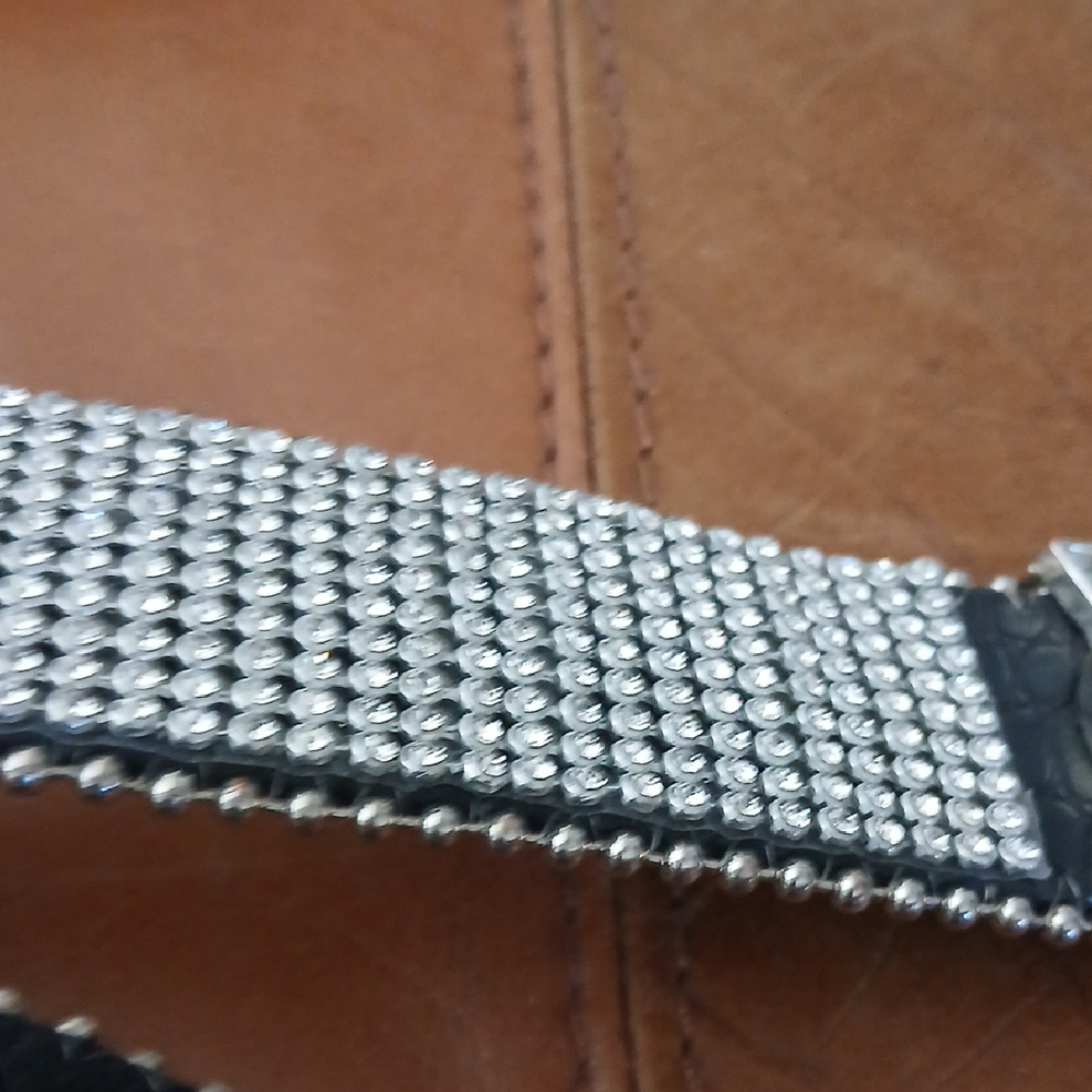 Glamorous Silver Rhinestone Sparkling Women's Bel… - image 7